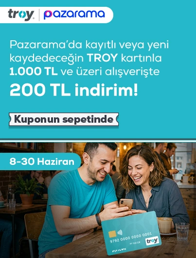 Pazarama’da TROY kartınla 200 TL indirim!
