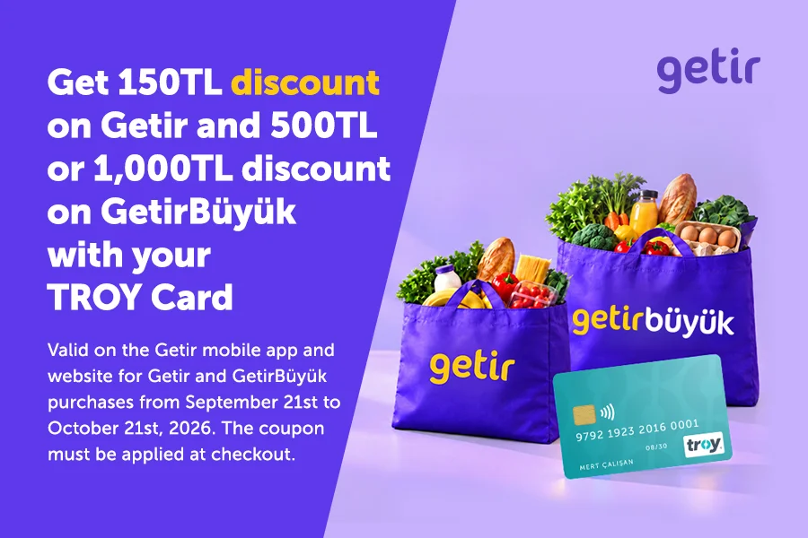 Discount Opportunity on Getir and GetirBüyük Market Purchases!