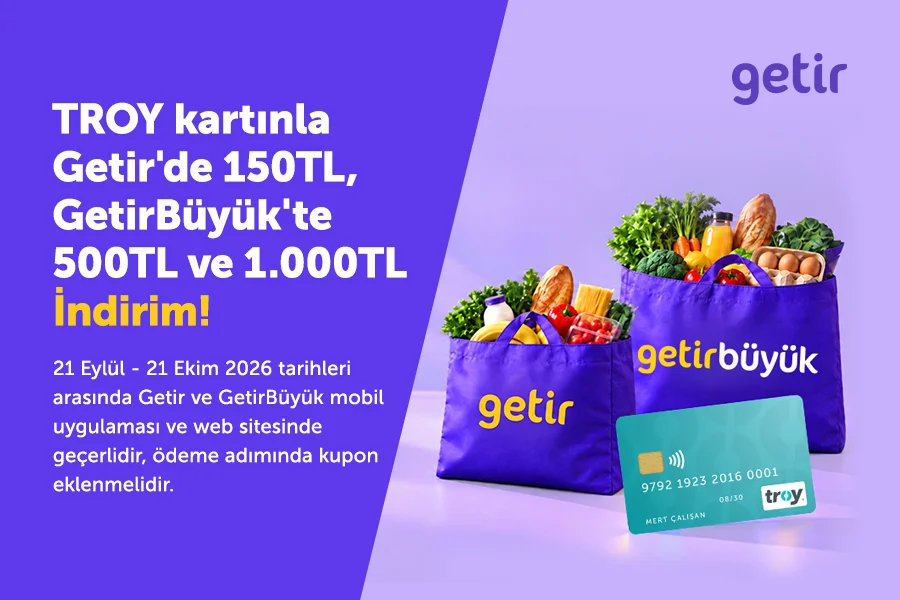 Getir ve GetirBüyük Market Alışverişinde İndirim Fırsatı!