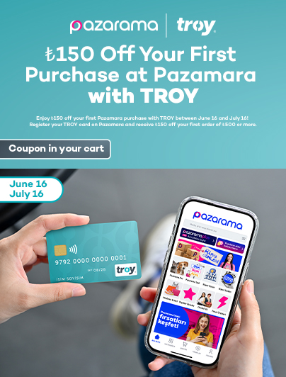 ₺150 Off Your First Purchase at Pazamara with TROY