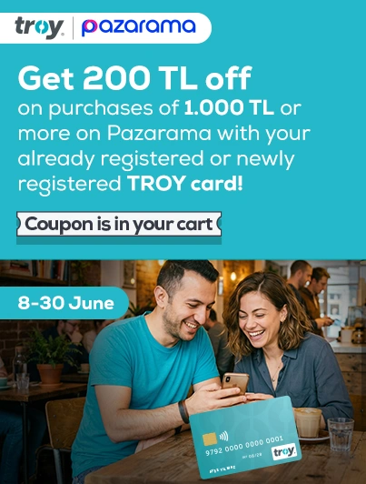 Get 200 TL off on Pazarama with your TROY card!