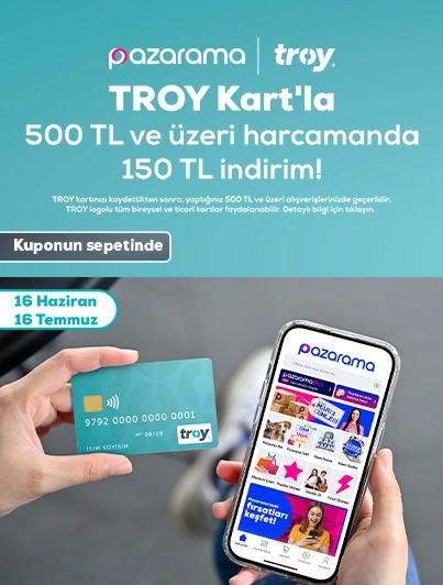 TROY Kart’la Pazarama’da 150 TL indirim!